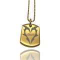 Pikkukuva 1 / 2: Kullattu tarjotin "amore" palava sydänkaulakoru Gold one size