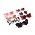 Miniatyrbilde 3 av 3: Retro hjerteformede solbriller oversized UV400 for kvinner Pink one size