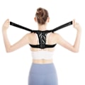 Pikkukuva 4 / 5: Selkäsuoristus selkänojan parempi ryhti säädettävä miehille ja naisille Black one size