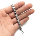 Miniatyrbild 3 av 3: Noorzai Scandinavia- Armband i silver m hjärtan och kristaller Magnetterapi Silver one size