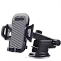 Miniatyrbilde 1 av 5: Universal Car Phone Holder – Suction Cup Mount for Windshield, Dashboard & Air Vent – ​​Adjustable 360° Smartphone Holder Black one size