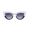 Pikkukuva 2 / 2: Ainutlaatuiset mustavalkoise cat-eye Aurinkolasit uv400 White one size