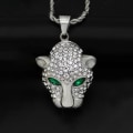 Miniatyrbillede 5 af 7: Noorzai Scandinavia - vedhæng leopard puma zirkon 18 K guld Gold one size