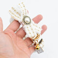 Miniatyrbillede 3 af 7: Halskæde & snor i blonder og perler i luksuriøs sofistikeret stil Gold one size