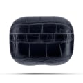 Pikkukuva 3 / 4: Ylellinen Airpods Pro 2 Protective Shell vegaaninen nahka ja avaimenperä Black one size