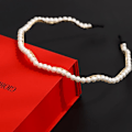 Pikkukuva 3 / 6: Käsintehty Ylellinen Diadeemi metallia helminauhoilla White one size