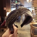 Miniatyrbilde 4 av 5: Håndlaget luksusdiadem i fløyel med bred krystallbåndsknute Red one size