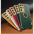 Miniatyrbilde 1 av 3: iPhone 13 Pro Max Luxury Stylish shell with crocodile skin & ring gold details Green one size