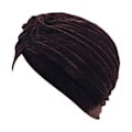 Miniatyrbilde 1 av 4: Turban in luxurious velvet in several colors hat Brown one size