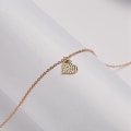 Miniatyrbillede 2 af 2: Jeg elsker dig - halskæde med hjerte 18K forgyldt I love you Gold one size