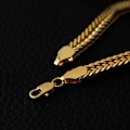 Miniatyrbillede 6 af 6: 18K forgyldt bred kæde perfekt julegave Gold one size
