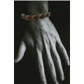 Miniatyrbild 2 av 2: Genuint läder justerbart jordiga färger armband för män - flätat multifärg one size