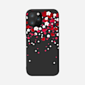 Miniatyrbilde 4 av 4: iPhone 13, Pro og Max romantiske blomster og hjerter med svart skall MultiColor one size