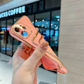 Miniatyrbillede 2 af 2: iPhone 13 Pro etui pung kortholder silikone hvid rosa guld Pink one size