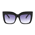 Pikkukuva 2 / 4: Ylisuuret cateye-aurinkolasit UV400 Kylie Black one size