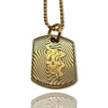 Miniatyrbilde 3 av 3: Gilded tray cool pattern for men skull cigar pattern Gold one size