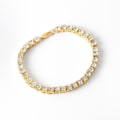 Miniatyrbillede 2 af 4: Smukt armbånd med diamanter luksus gave guld sølv Gold one size