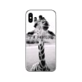 Miniatyrbillede 1 af 3: Sjovt cover til alle iPhone 14 modeller giraf tekst I am fabulou Grey one size