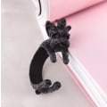 Miniatyrbillede 2 af 6: Ring med terrier hund, der krammer finger guld, sølv og sort Gold one size
