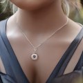 Miniatyrbild 4 av 5: Nazar Halsband i 925 Silver med Färgglada Zirkoniastenar – Stilfullt Skyddssmycke Silver one size