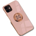 Pikkukuva 11 / 11: Ylellinen tyylikäs kotelo iPhone 12 Pro Max, rengasjalustatoiminto kulta LightPink one size