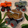 Pikkukuva 2 / 4: Leluauto, jossa on pelottava aihe, hampaat ja lava Orange Orange