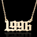 Pikkukuva 1 / 3: Kullatut kaulakoruketjut vuonna 1996 unisex Gold one size
