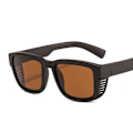 Miniatyrbilde 1 av 4: Hule solbriller med polarisert glass unike innfatninger Brown one size