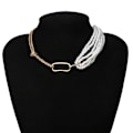Pikkukuva 2 / 4: Retro kaulakoruhelmet kultaketju minimalistinen choker Gold one size