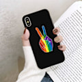 Pikkukuva 1 / 3: iPhone 13, Pro ja Max shell peace - kyltit sateenkaaren väreillä MultiColor one size