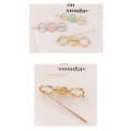 Miniatyrbillede 2 af 3: ''The one and only hairpin'" hårnåle i guld Yellow one size