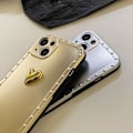 Miniatyrbillede 4 af 5: iPhone 13 Pro galvaniseret etui i mat metal med 3d hjerte Silver one size