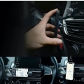 Miniatyrbillede 3 af 5: 2 i 1 holder til mobil med beslag på ventilationsgitter Silver one size