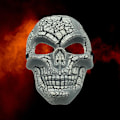 Pikkukuva 1 / 2: Scary mask luuranko halloween kallo kallo naamioitu White one size