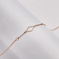 Miniatyrbillede 2 af 2: Thanks - halskæde med oval 18K forgyldt gave tak Gold one size