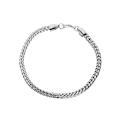 Miniatyrbilde 2 av 3: Luksuriøst titanarmbånd + halskjede for menn i sort eller sølv Black one size