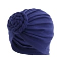 Miniatyrbillede 4 af 4: Luksuriøs turban med flettet donut unikt design flere farver Pink one size