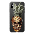 Miniatyrbillede 1 af 3: Lækkert etui til alle iPhone 14 modeller ananas skelet kranium Black one size
