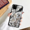 Miniatyrbillede 1 af 3: iPhone 13 Pro Max Mini case marmor sten akvarel Grey one size
