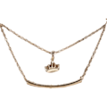 Pikkukuva 2 / 2: You rule - kaulakoru kruunulla 18K kullattua lahjaa Gold one size