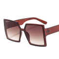 Miniatyrbillede 2 af 3: Store firkantede solbriller med bred tempel sort brun pink Pink one size