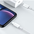 Miniatyrbilde 1 av 2: iPhone 13 12 lightning USB C-kabel støtter hurtiglading hvit White one size