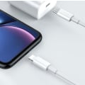 Miniatyrbillede 1 af 2: iPhone 13 12 lightning USB C-kabel understøtter hurtig opladning hvid White one size