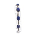 Miniatyrbilde 4 av 6: Noorzai Scandinavia Lapis Lazuli smykkesett i 925 sølv: Halskjede (justerbar 47 cm) og armbånd (17 cm) Blue one size