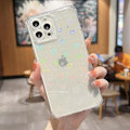 Pikkukuva 2 / 4: Holografinen kansi iPhone 14 Pro Maxlle 3D-sydämillä, läpinäkyvä valkoinen Transparent