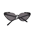 Pikkukuva 2 / 4: Tyylikäs musta 2025 metallinen Cat-Eye aurinkolasit naisille Black one size