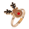 Pikkukuva 1 / 3: Kaunis hauska rengas Rudolph Red-Nose-poron joulu Brown