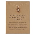 Miniatyrbillede 1 af 2: Accomplish Magnificent things  - halskæde 18K forgyldt gave Gold one size