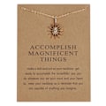 Pikkukuva 1 / 2: Accomplish Magnificent things - kaulakoru 18K kullattua lahjaa Gold one size