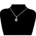 Pikkukuva 1 / 5: Nazar-kaulakoru 925 hopeaa värikkäillä zirkoniakivillä - tyylikkäät suojaavat korut Silver one size
